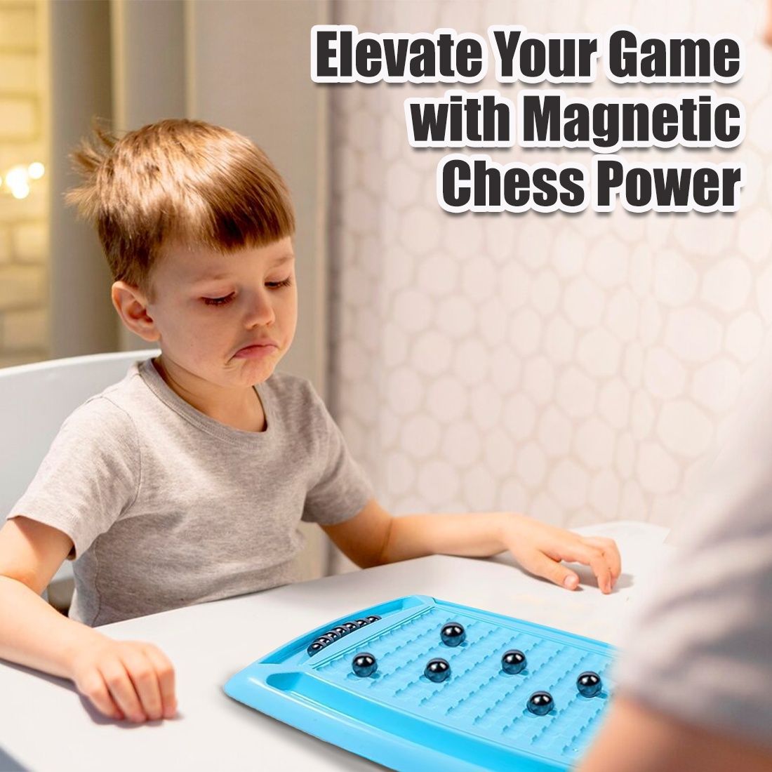 Wembley Magnetic Chess Set with Stones Develop Intelligence Table Top Puzzle Game - Educational Toy