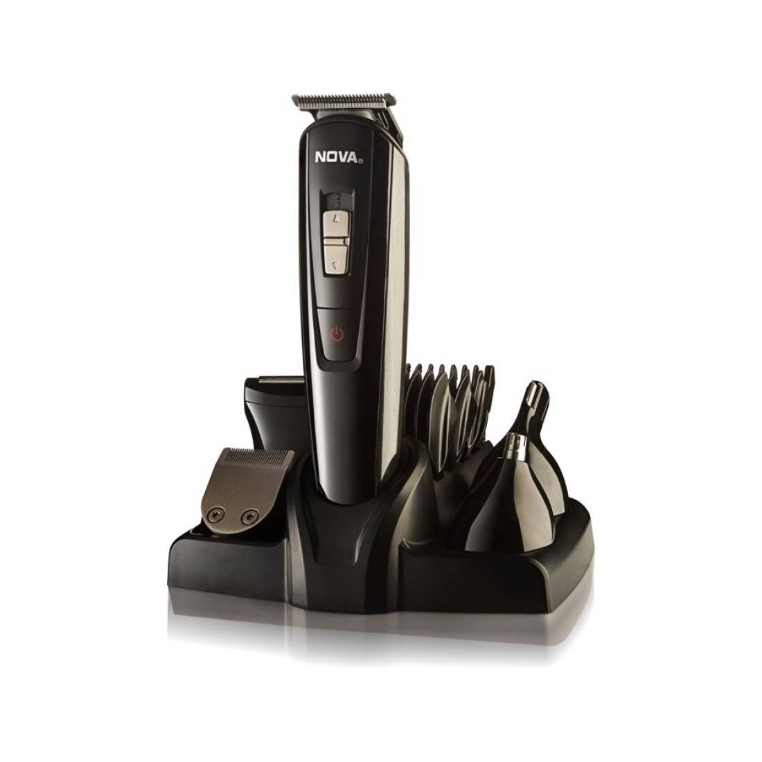 Nova Ng 1151 100%Waterproof Fully Waterproof Trimmer 60 Min Runtime 18 Length Settings(Black)