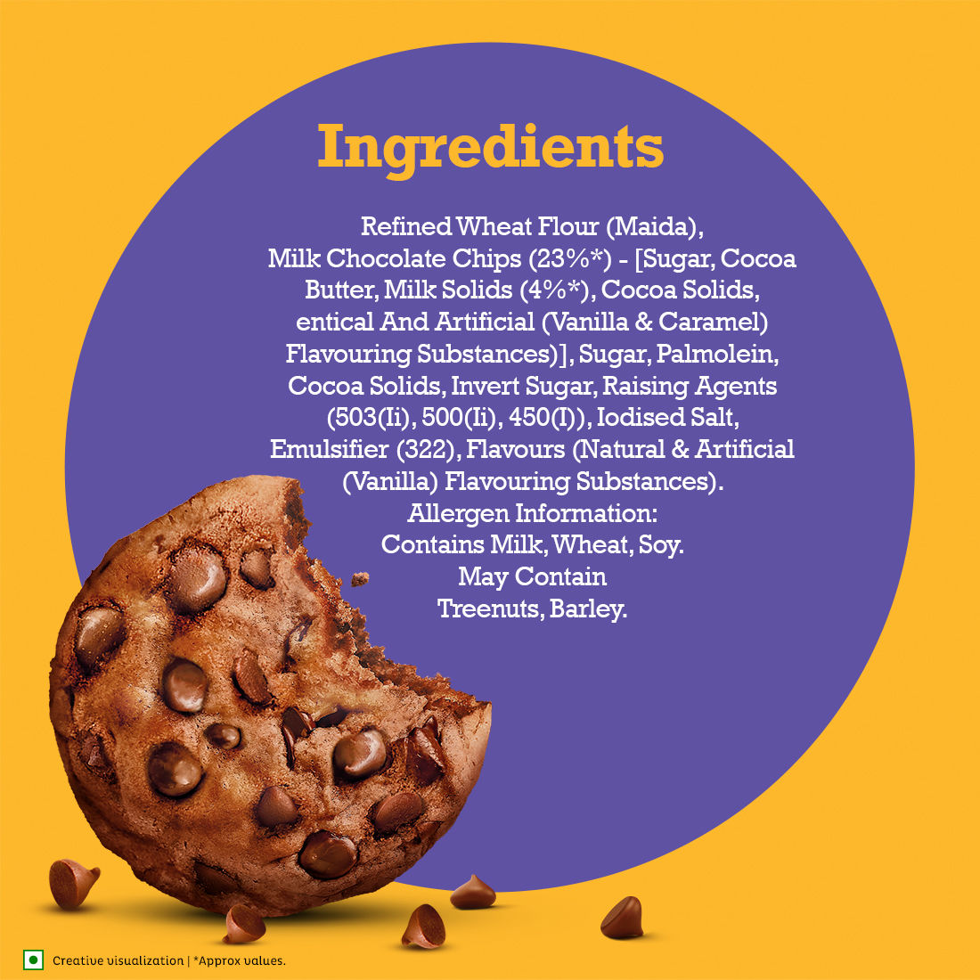 Cadbury Chocobakes ChocoChip Cookies 83 g Combo