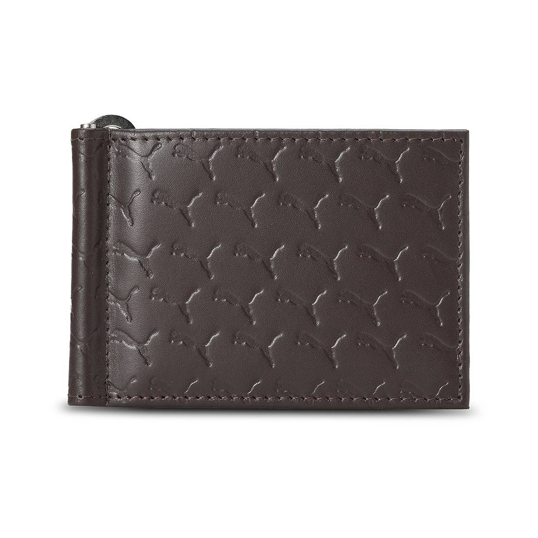 Puma Wallet Genuine Leather Unisex - Brown