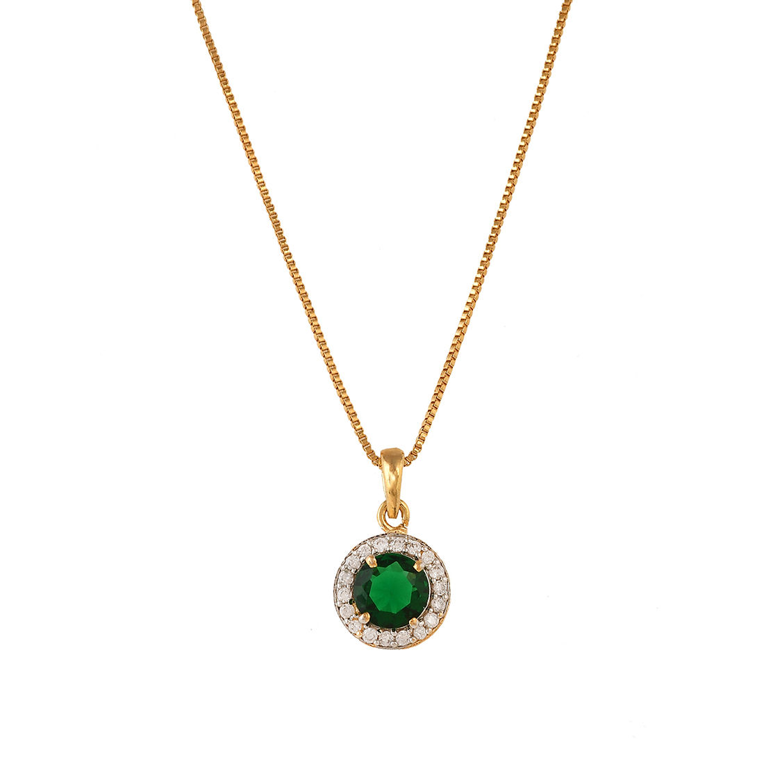 Voylla Sparkling Essentials Green Round Cut Zircon Box Set