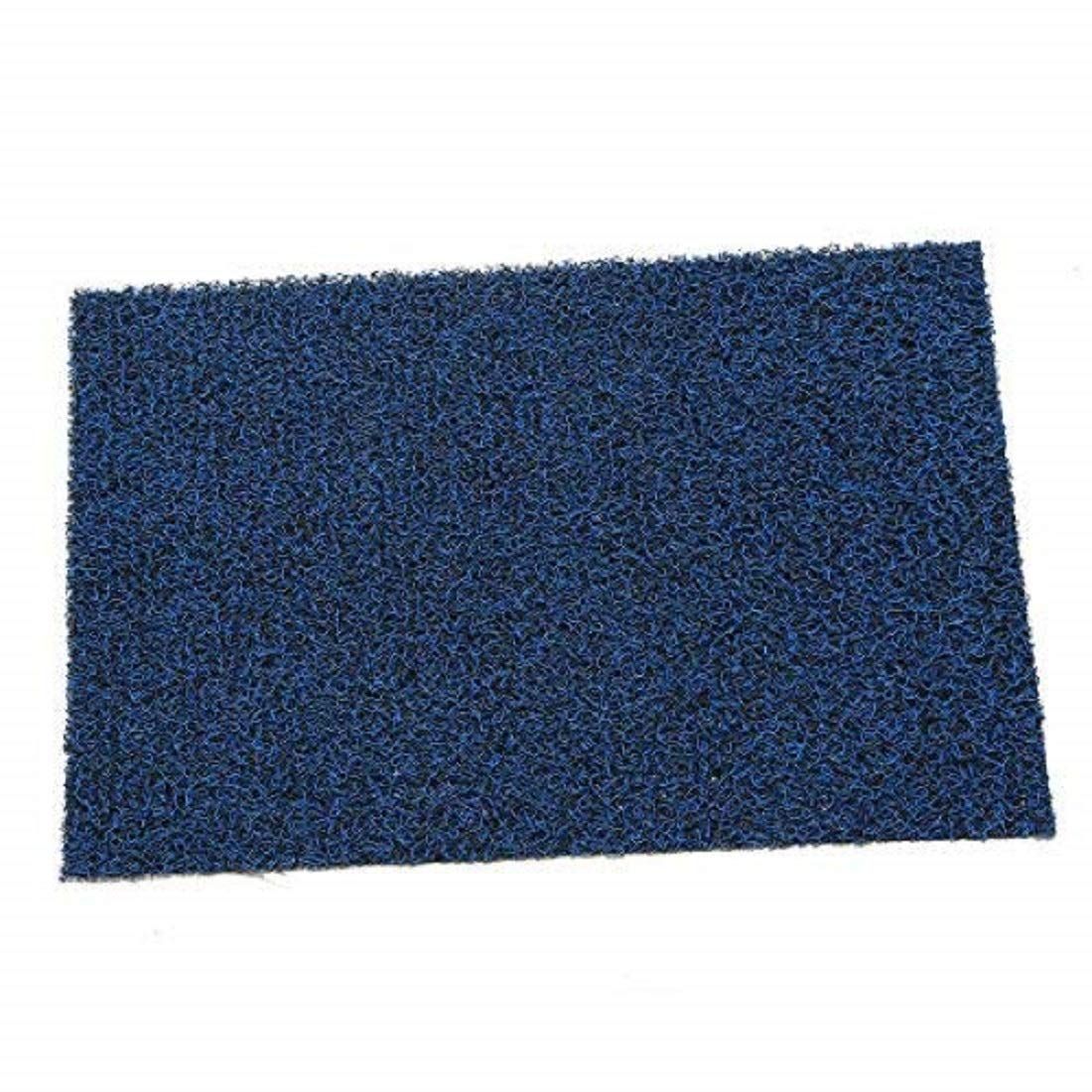 Kuber Industries PVC Door Mat 24"x16" Rectangular | Durable & Non-Slip | Blue | Pack of 1