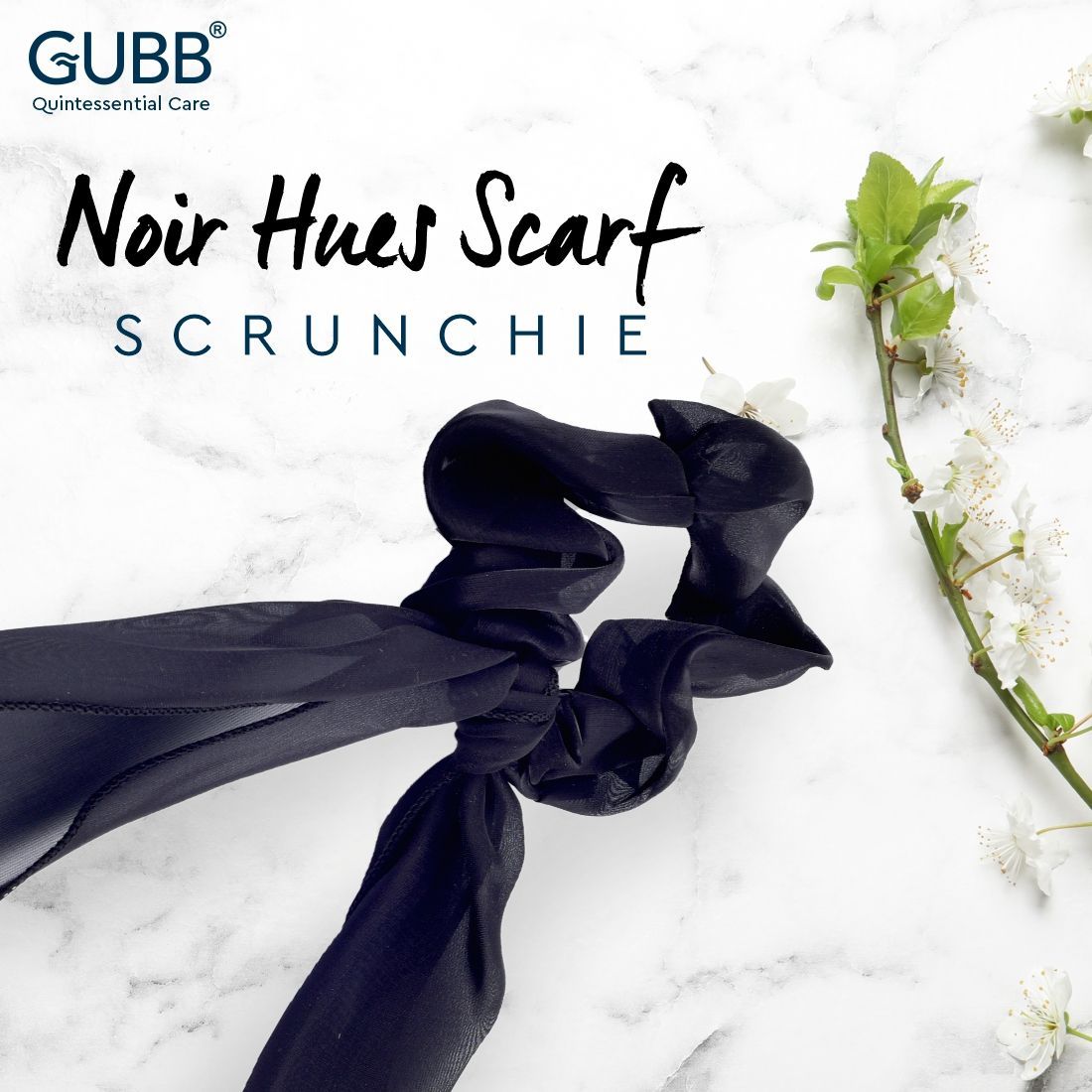 Gubb Noir Hues Scarf Scrunchie