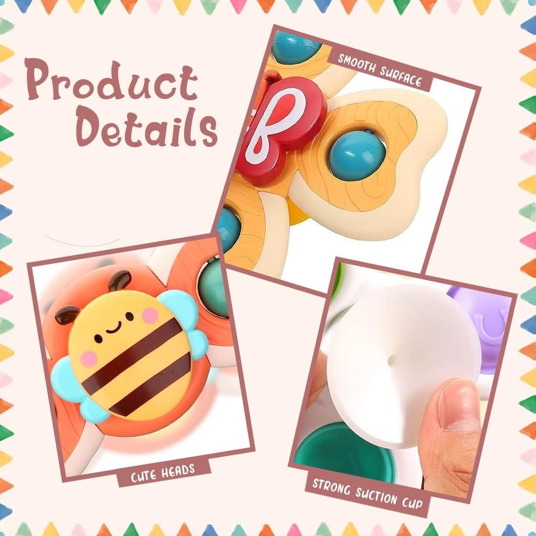 Wembley Cartoon Bath Toy For Babies | Multicolour | 1+ months