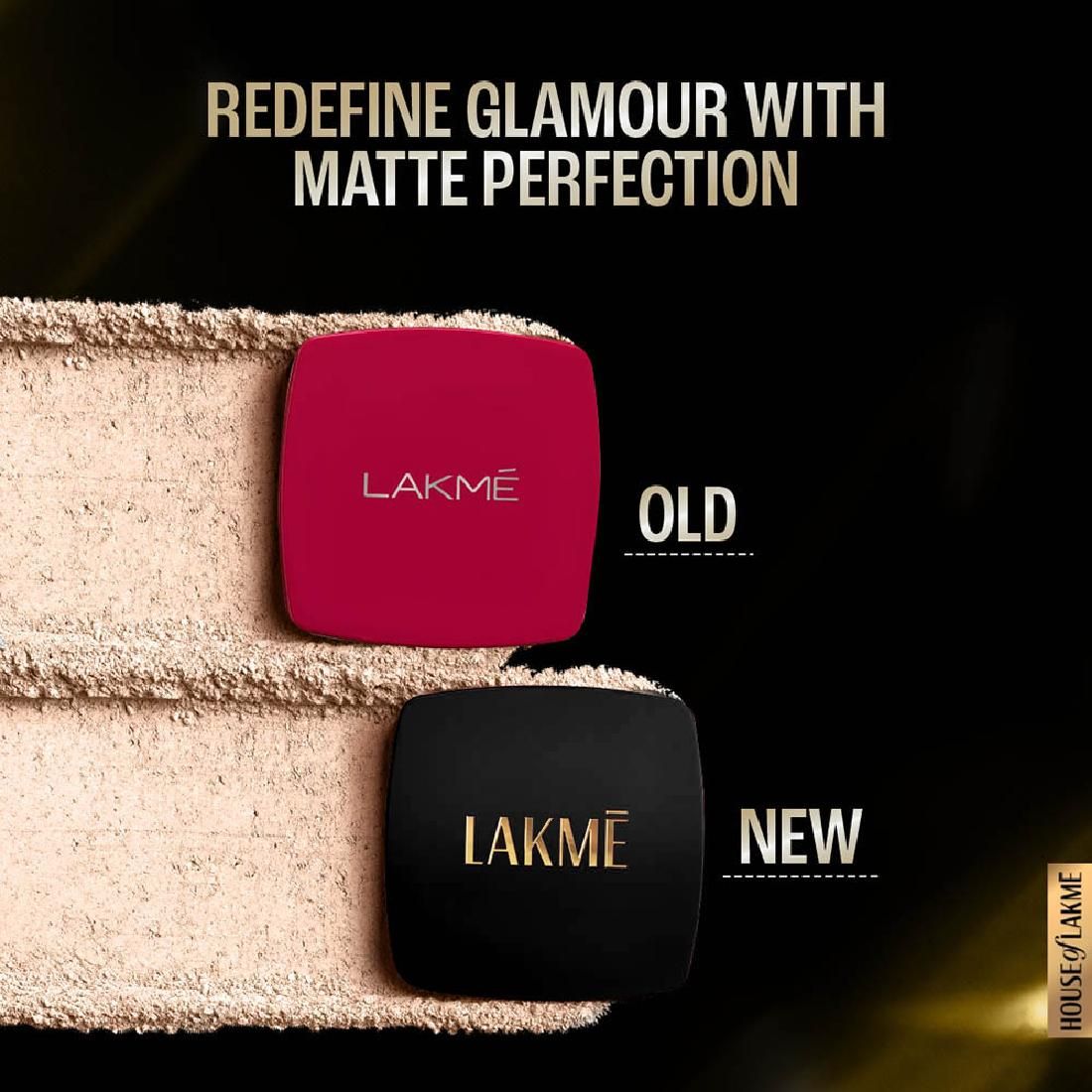 Lakme Forever Matte Compact, Smooth Finish, Lasts for 12 Hrs, Even Toned Look, Coral