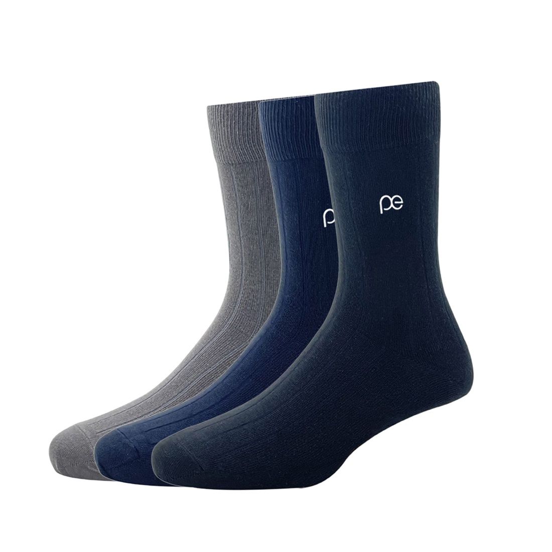 Peter England Men's Solid Cotton Socks | Assorted - One Size