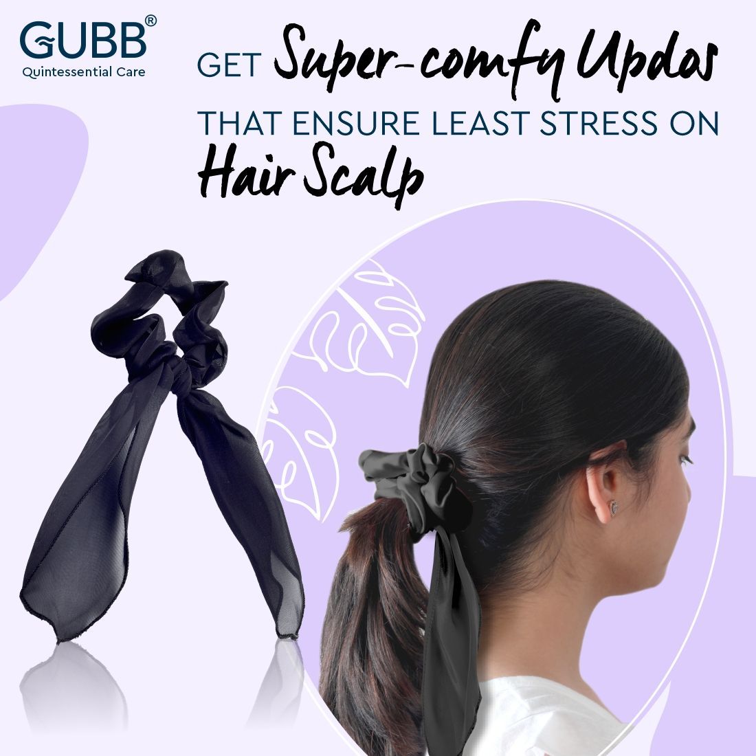 Gubb Noir Hues Scarf Scrunchie
