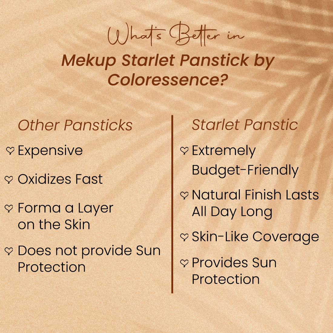 Coloressence Makeup Panstick - Fair Peach