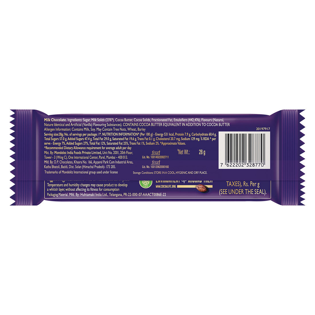 Cadbury Dairy Milk Chocolate Bar Combo