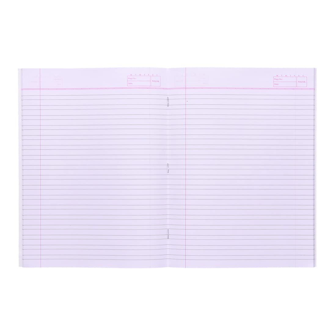 Navneet Youva | Soft Bound Note Book for Younger Students | Jumbo Size 18 cm x 24 cm | Double Line | 172 Pages