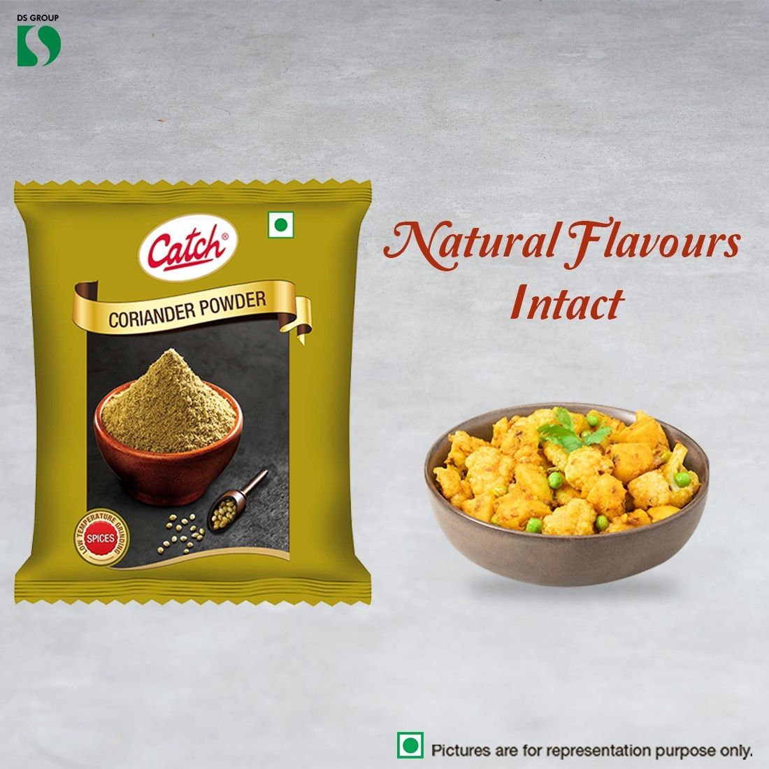 Rajdhani Besan(500gms) & Catch Dhania Powder(200gms) Combo