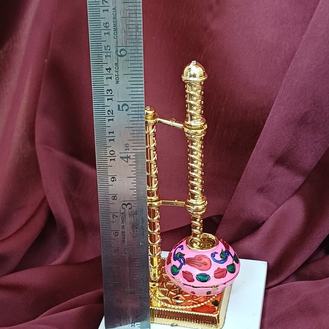 Gullak Laddoo Gopal Minakari Makhan Matki | 5 x 5 x 15 cm | Medium - Assorted Colours