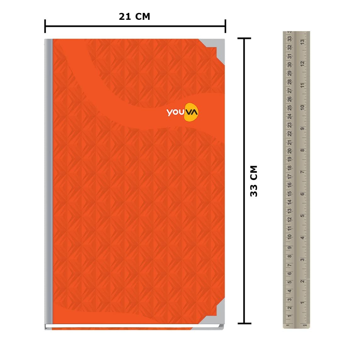 Navneet Youva | My Notes Case Bound | 21 cm x 33 cm Single Line No Left Margin | 288 Pages Assorted
