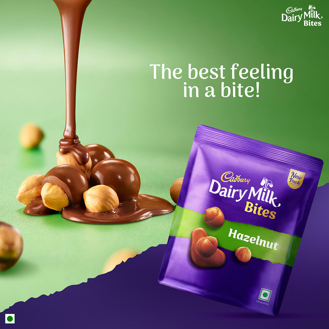 Cadbury Dairy Milk Bites Hazelnut Chocolate Pack