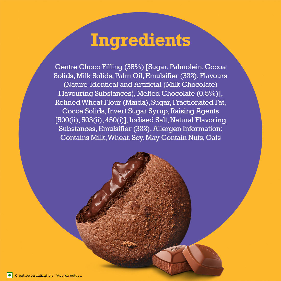 Cadbury Chocobakes Choc Filled Cookies