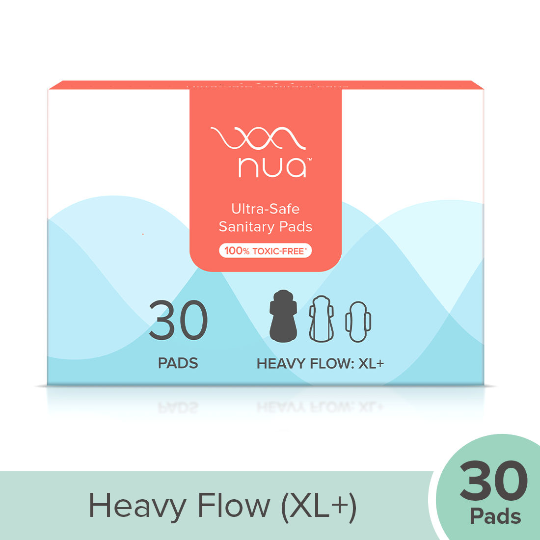 Nua Ultra Safe Heavy Flow XL+ Sanitary Pads