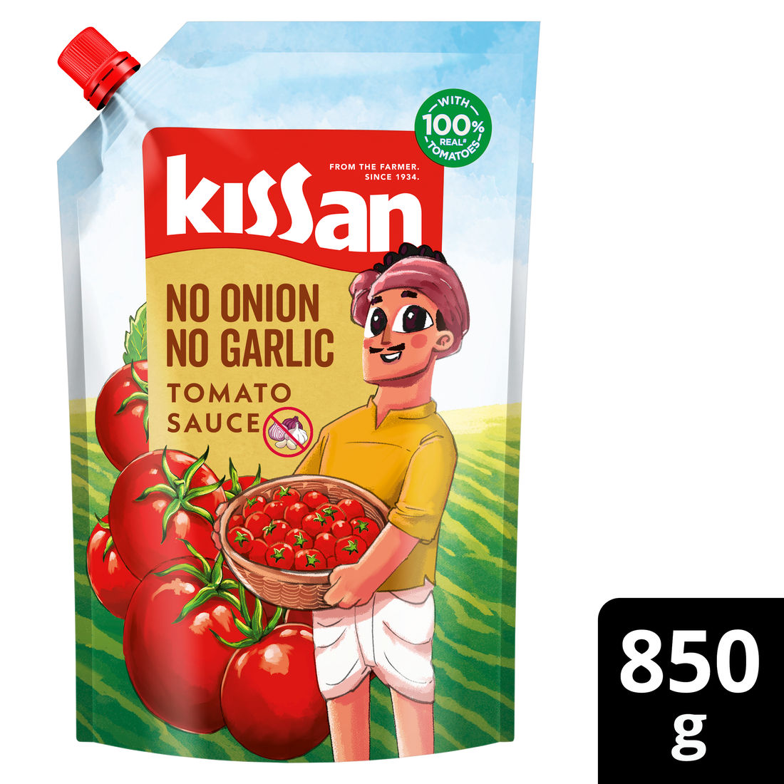 Kissan No-Onion No-Garlic Tomato Sauce