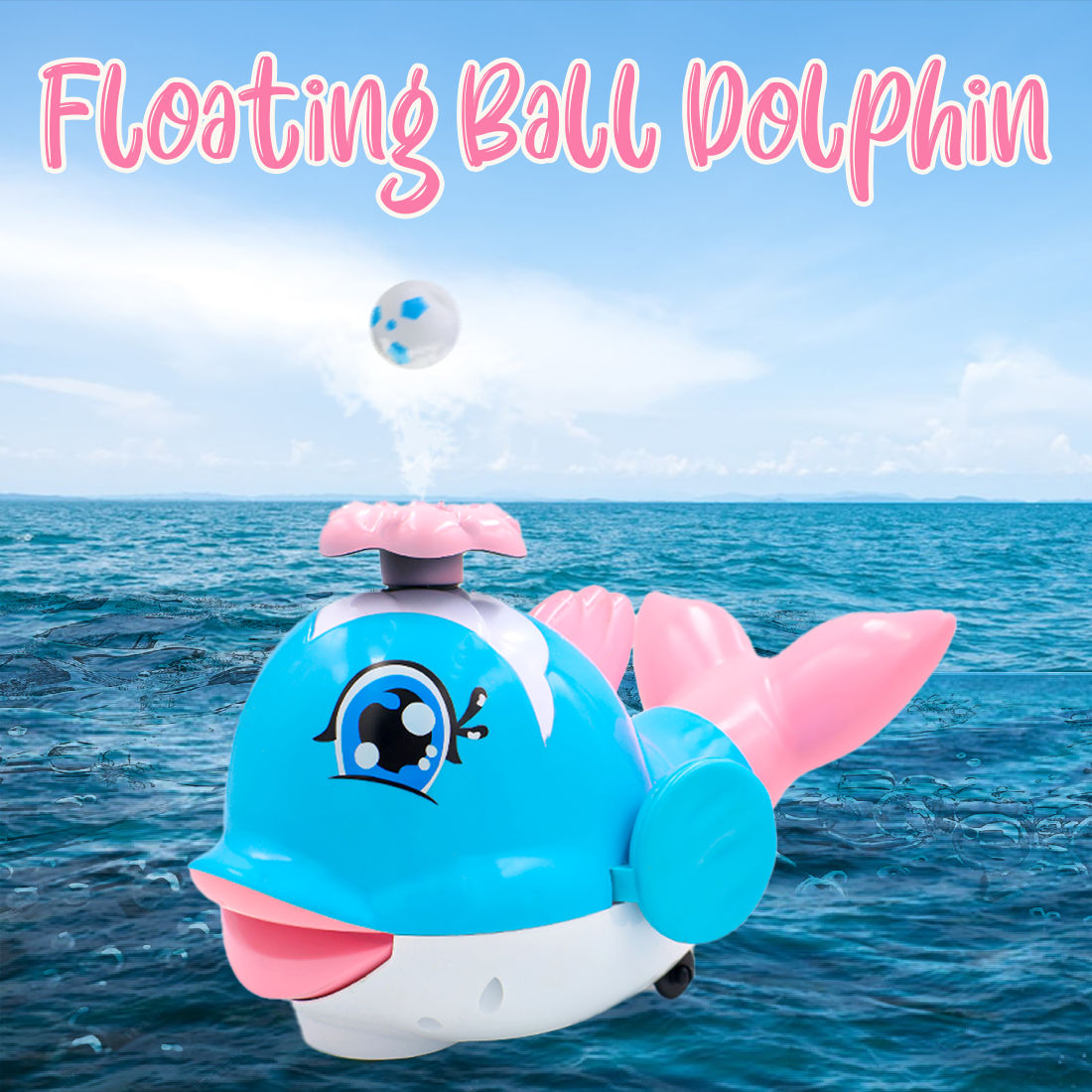 Toybharat Floating Ball Dolphin |Multicolour | Battery Toy | Intractive | Robot Toy