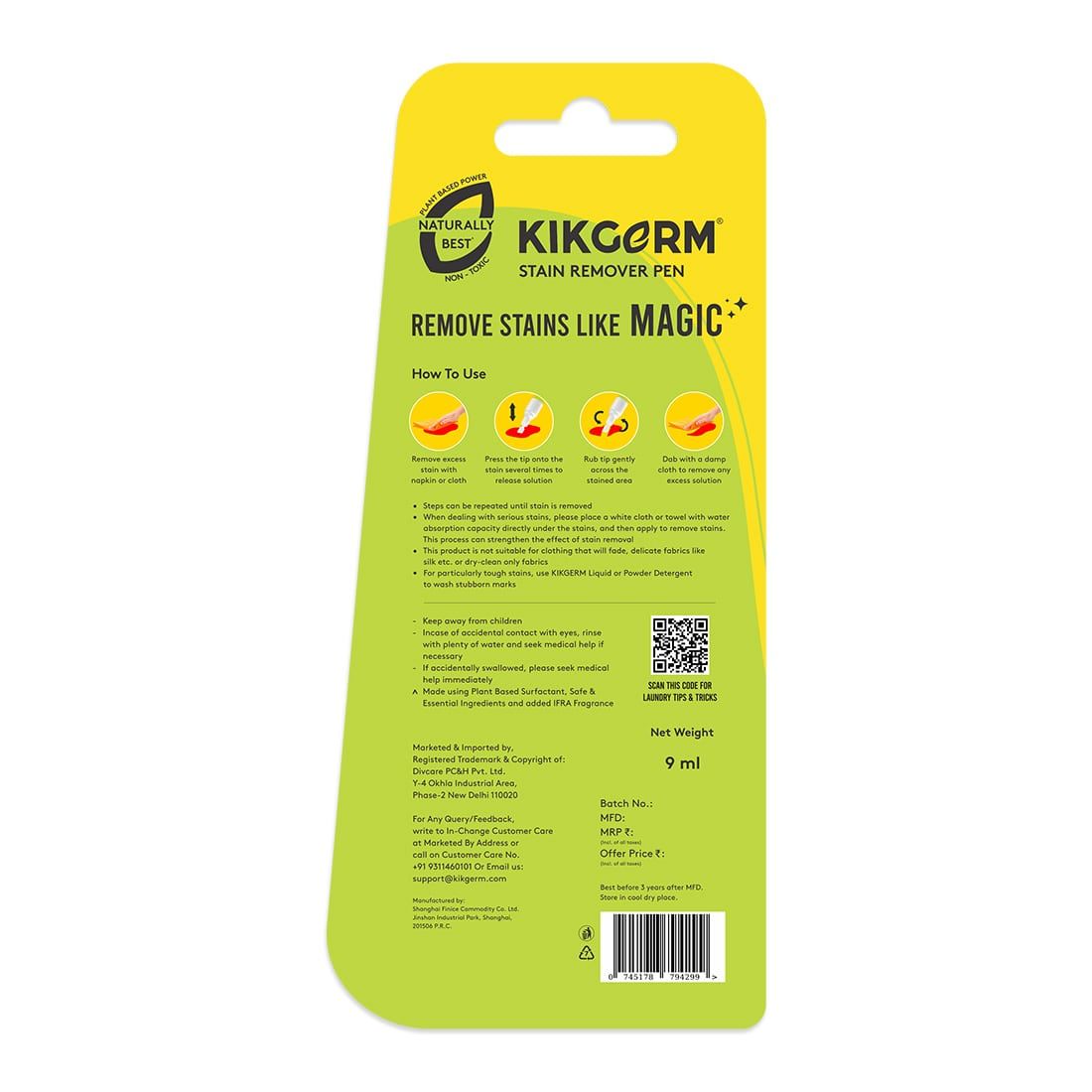 Kikgerm Stain Remover Pen