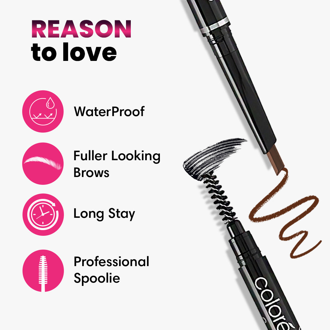 Coloressence 2 IN 1 Expert Eye Brow Pencil - Brown