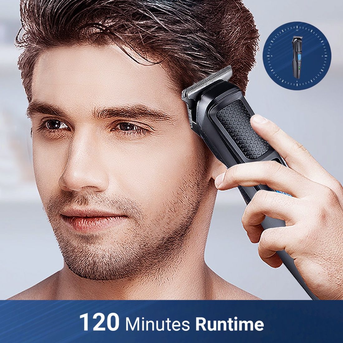 Nova Nht 1136 Trimmer | 120 min Runtime | 4 Length Settings - Black
