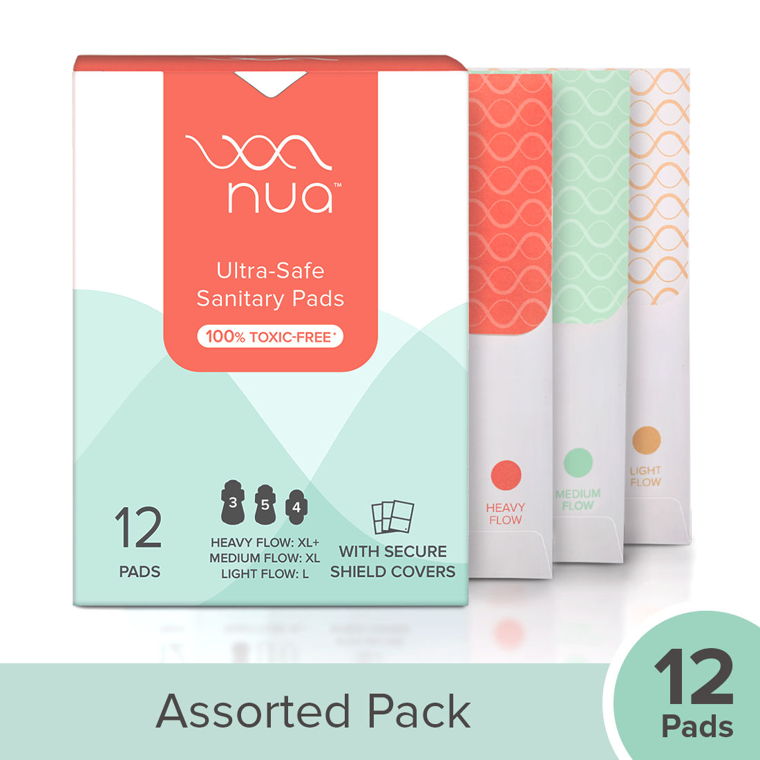 Nua Period Hygiene Combo - 3XL+, 5XL, 4L Pads & Intimate Wash