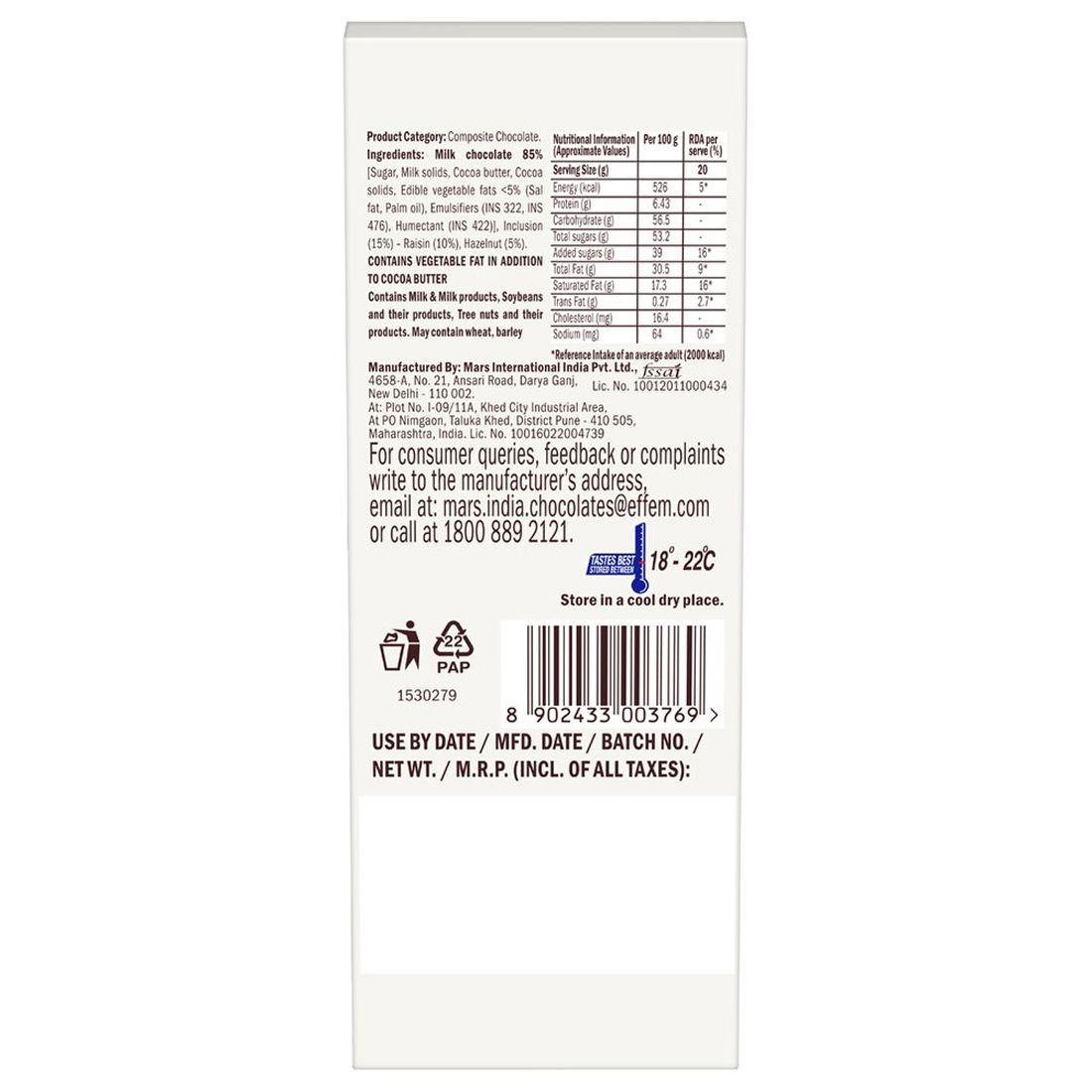 Galaxy Smooth Valentine's Milk Bar with Goodness of Milk and Cocoa 56 g Combo