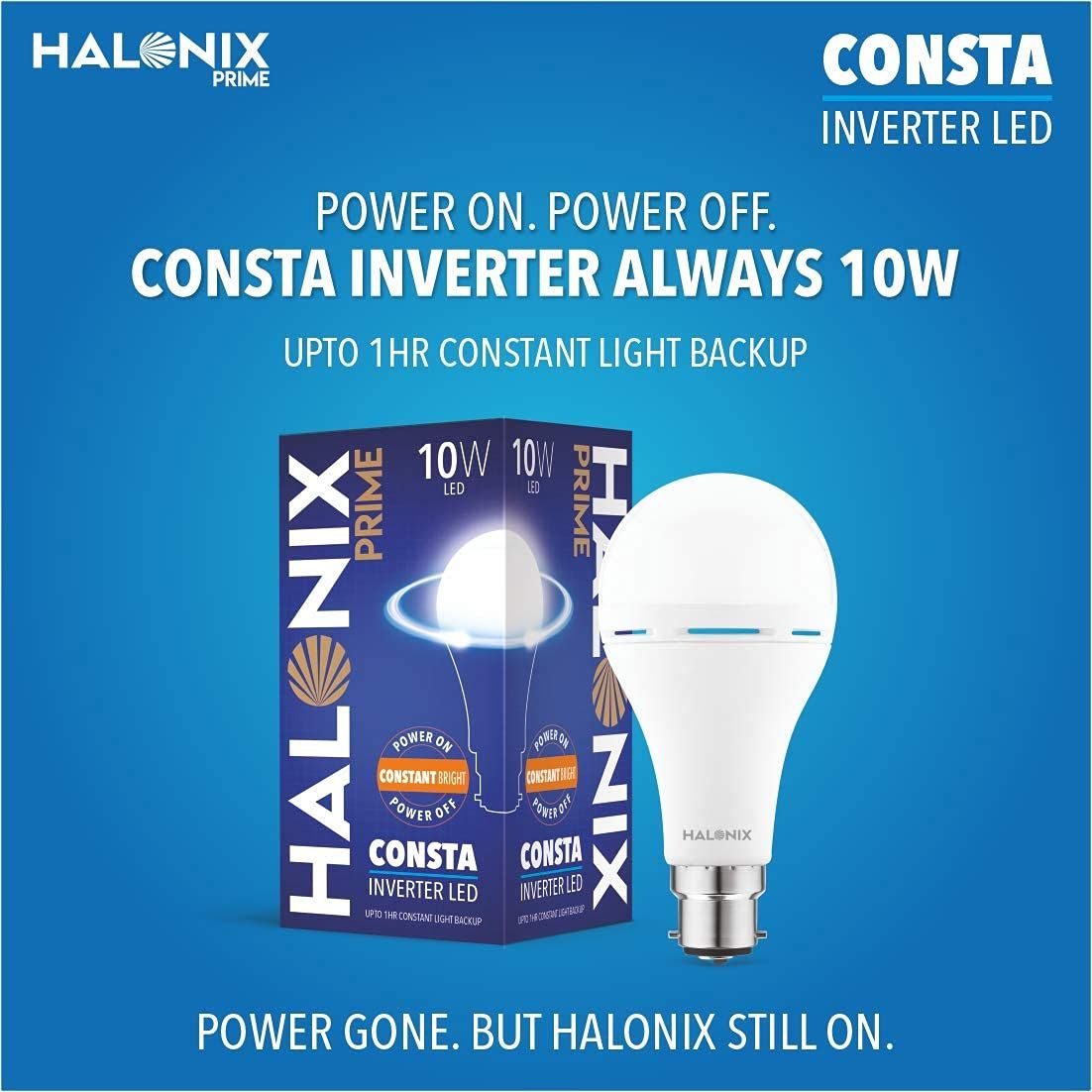 Halonix 20W B22 Rechargeable Emergency Light Inverter Led Bulb