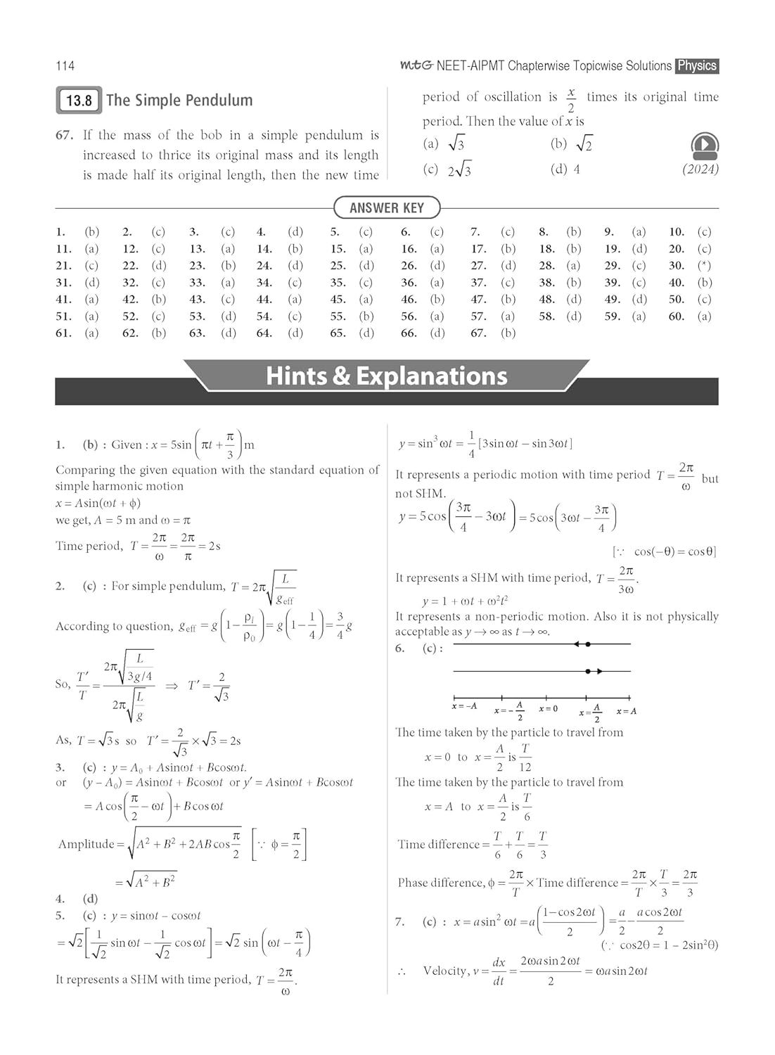 MTG 37 Years NEET Previous Year Solved Question Papers - Physics