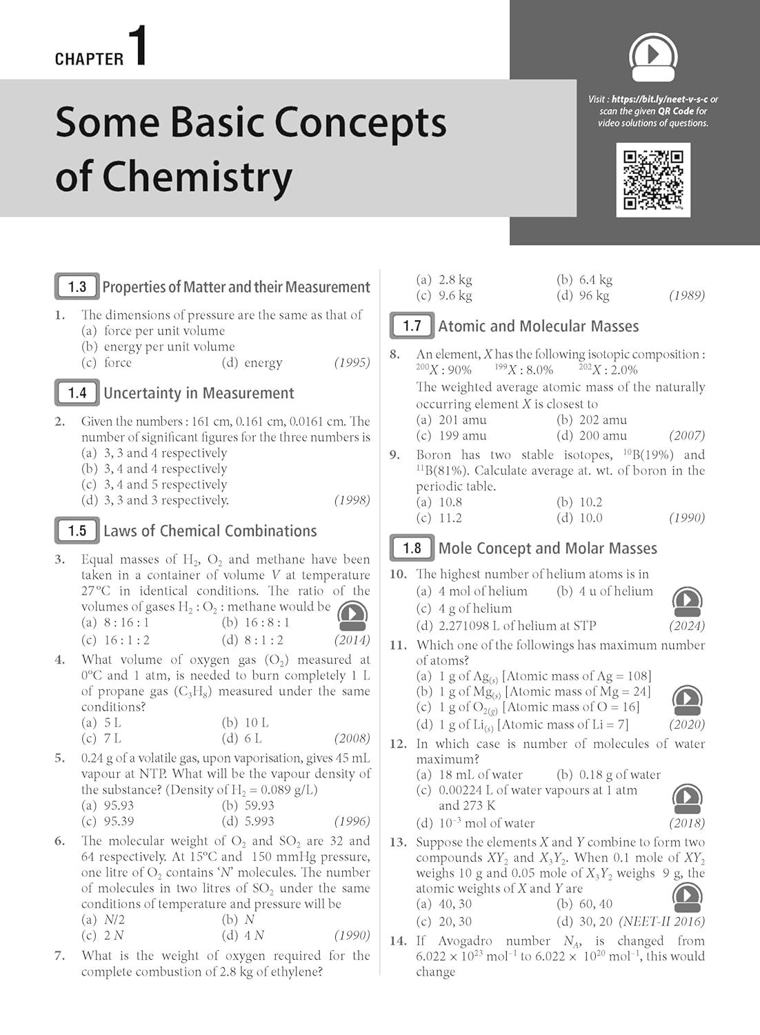 MTG 37 Years NEET Previous Year Solved Question Papers - Chemistry