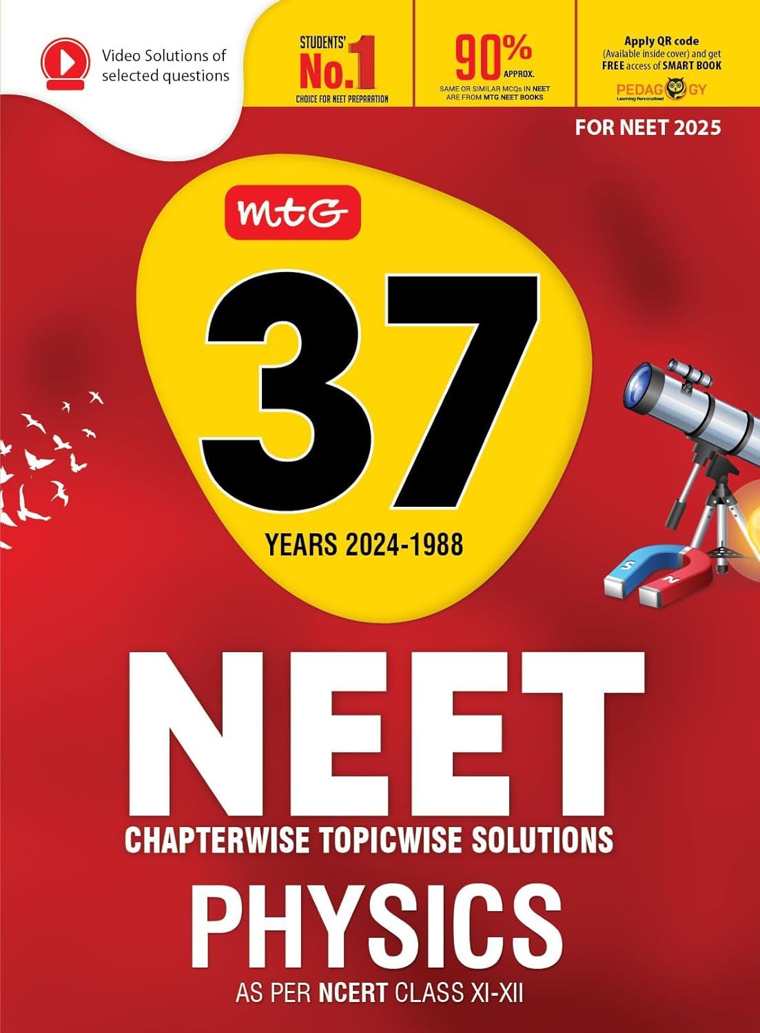 MTG 37 Years NEET Previous Year Solved Question Papers - Physics