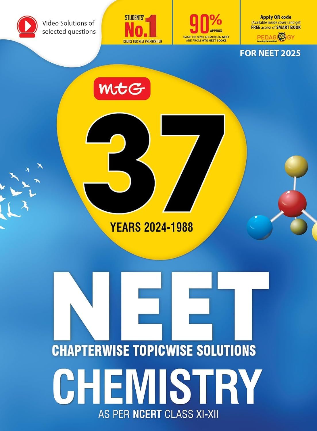 MTG 37 Years NEET Previous Year Solved Question Papers - Chemistry