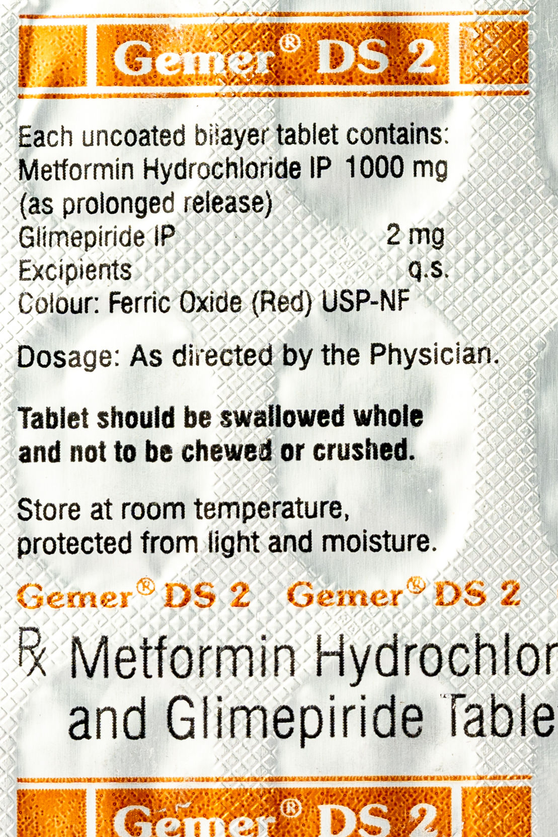 Gemer DS 2 Tablets PR