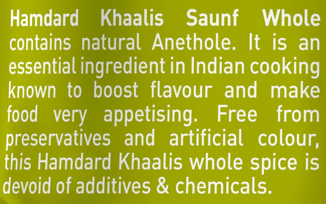 Hamdard Khaalis Saunf Whole