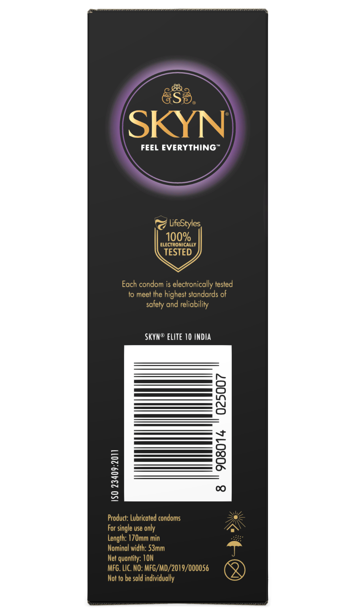 SKYN Elite Ultra Thin Condoms for Men - Latex Free