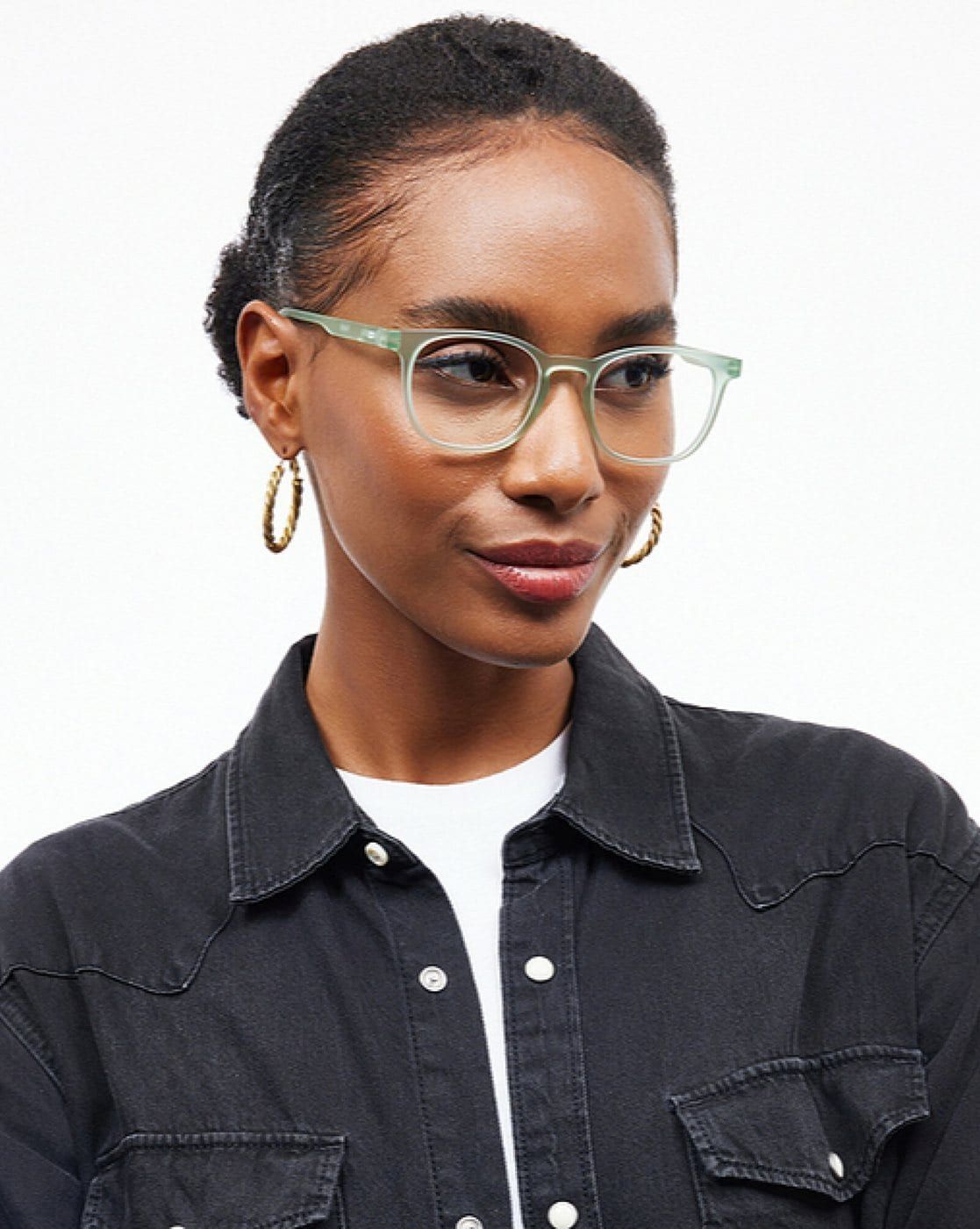 Lenskart Hustlr Unisex Solid TR90 Computer Glasses | Jade Green - M