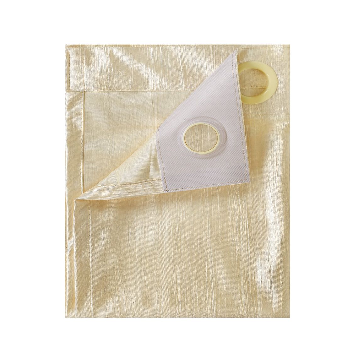 Antzco Plain Creme Window Curtain 5 ft x 4 ft | Pack of 2 | WC12