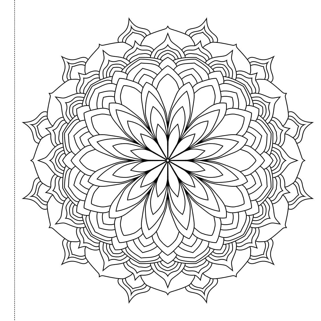Mandala: Colouring Books For Adults With Tear Out Sheets