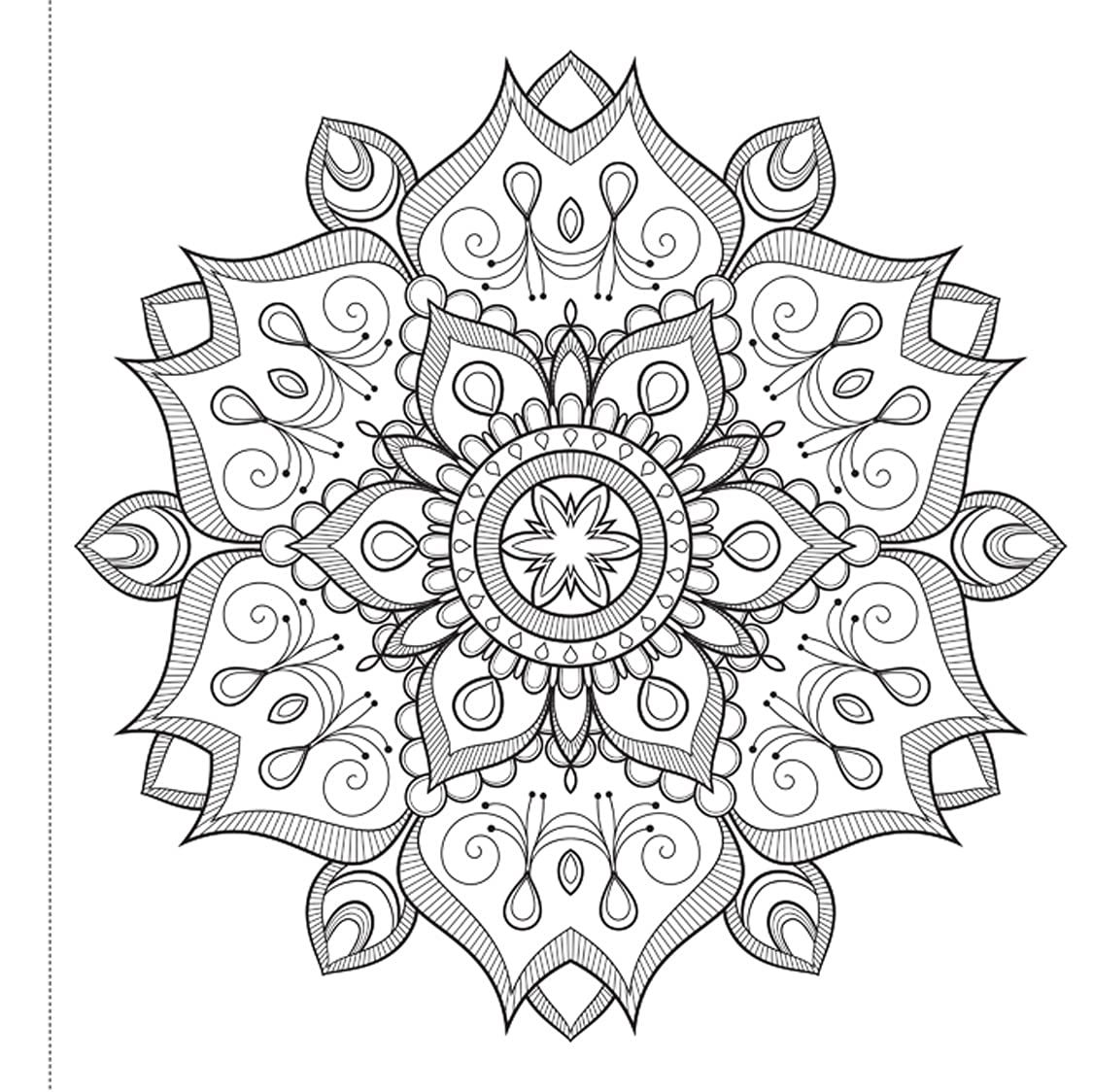 Mandala Art: Colouring Books For Adults With Tear Out Sheets