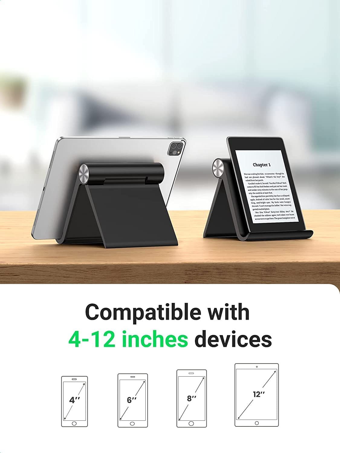 Striff Multi Angle Tablet/Mobile Stand, Phone Stand Holder For Iphone, Android(Black)