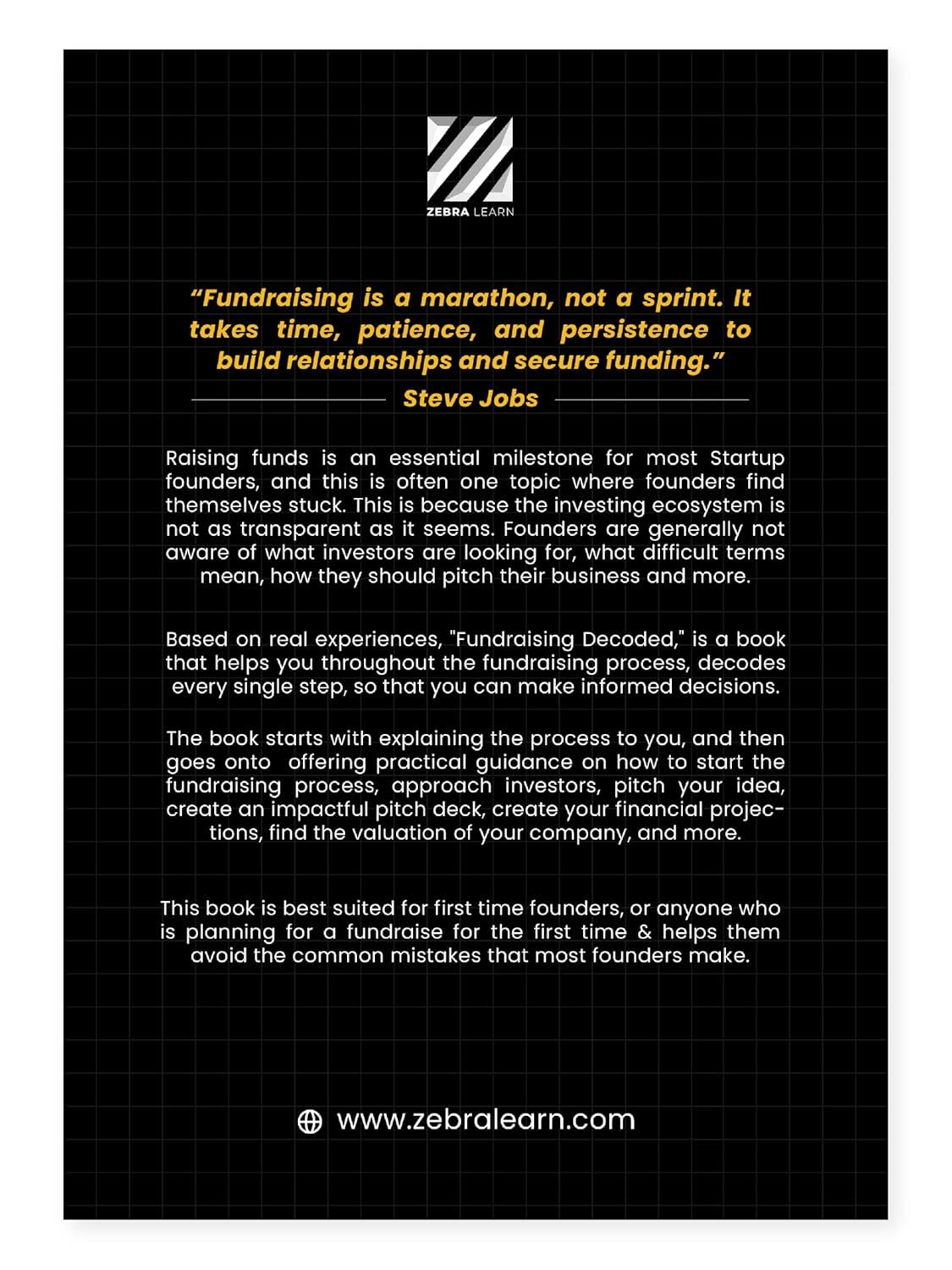 Fundraising Decoded: For First Time Founders & Entrepreneurs | Book