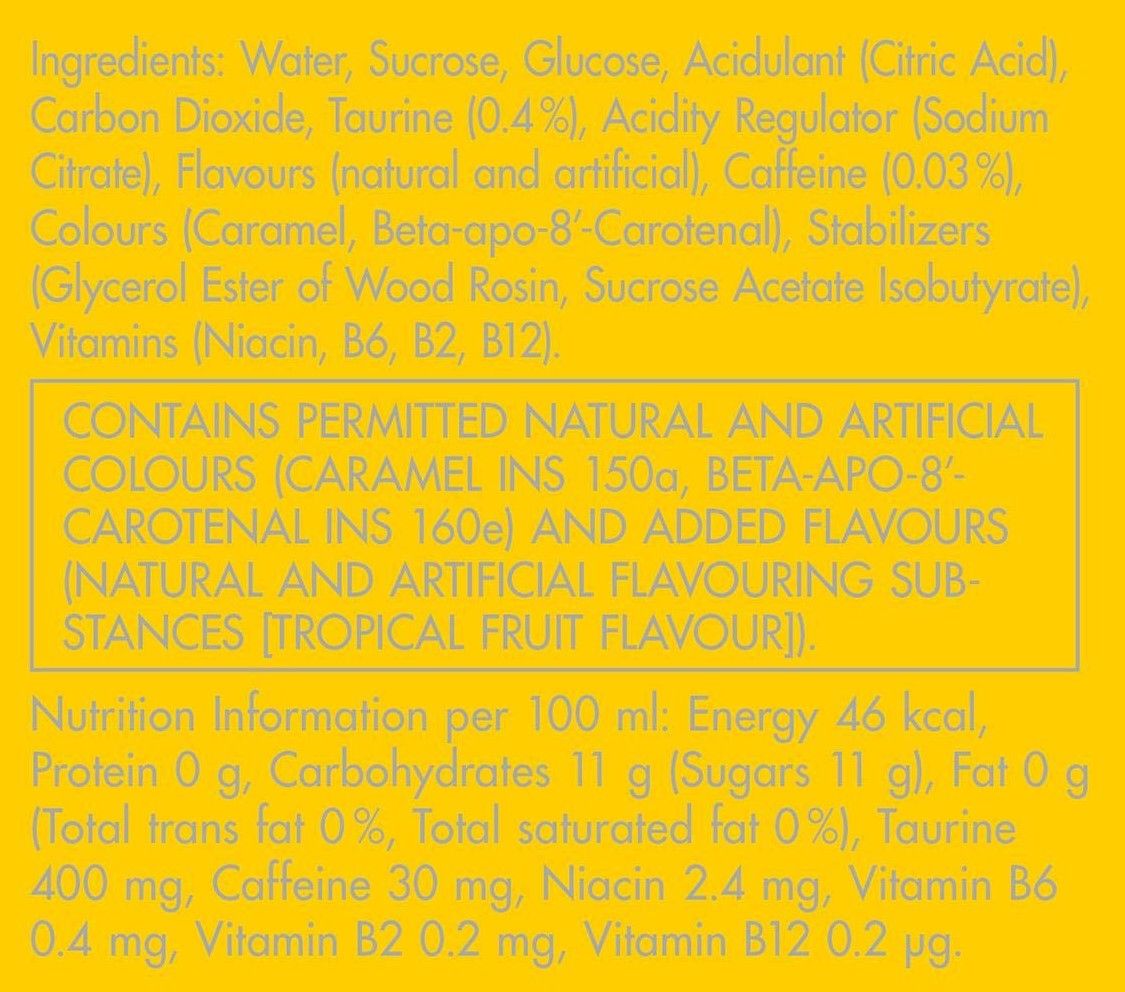 Red Bull Energy Drink Yellow edition 250 ml Combo