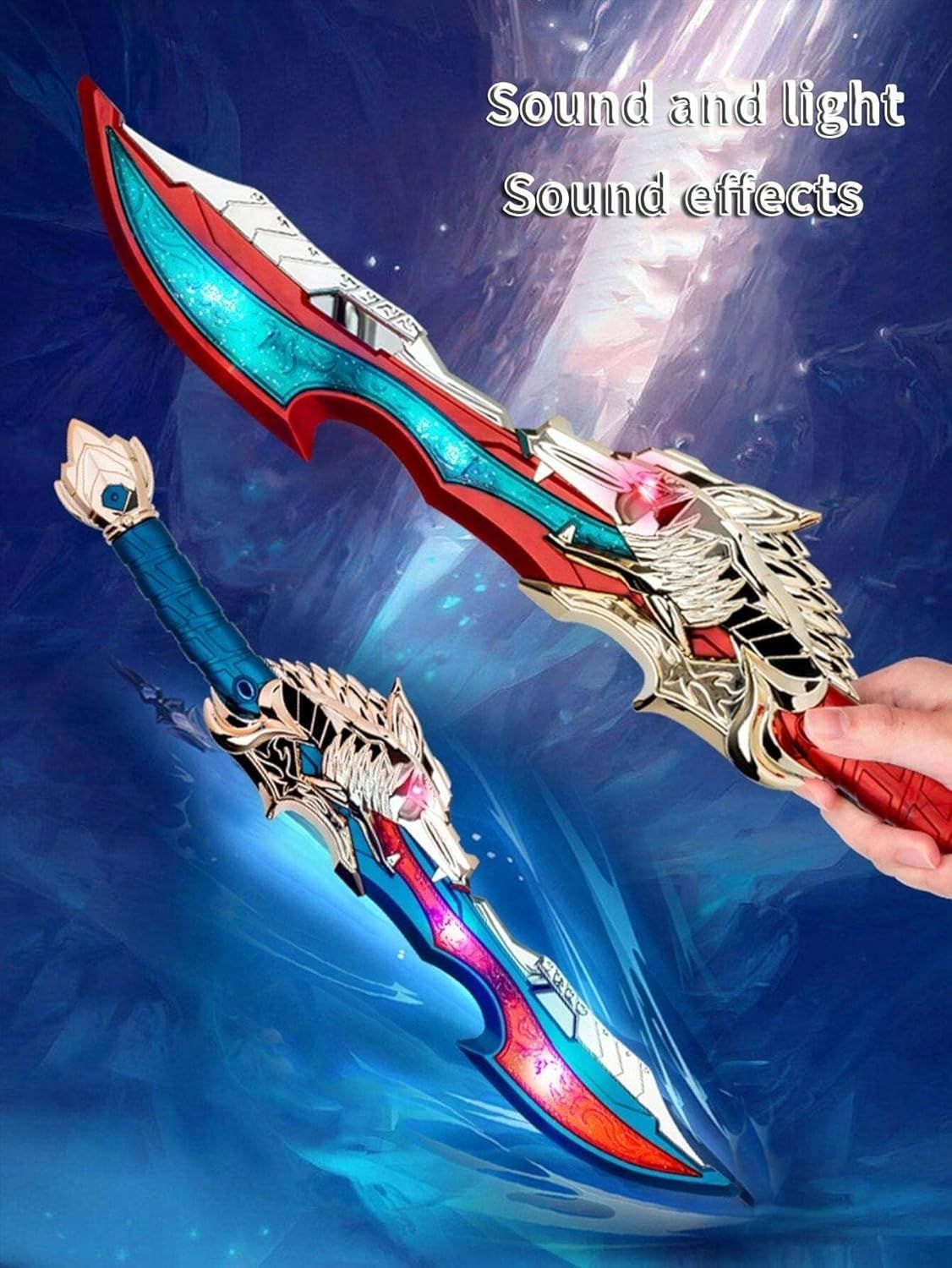 Toyshine 17 Light-Up Flashing Sword with Sound Effects for Kids