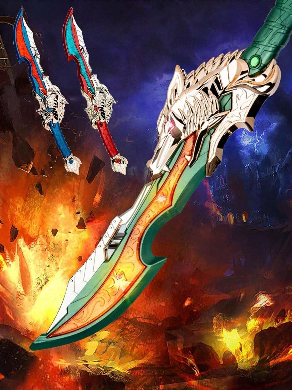 Toyshine 17 Light-Up Flashing Sword with Sound Effects for Kids