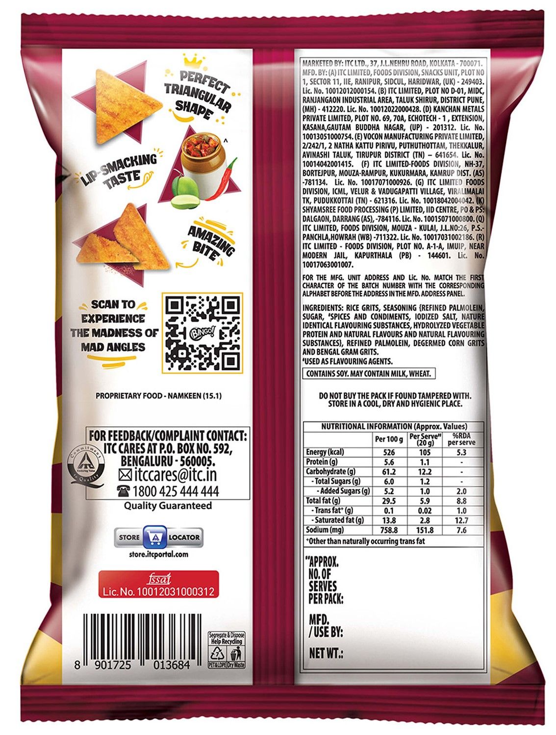 Masterchow Schzewan Chutney(250gms) & Bingo! Mad Angles Achaari Masti Chips(66gms) Combo