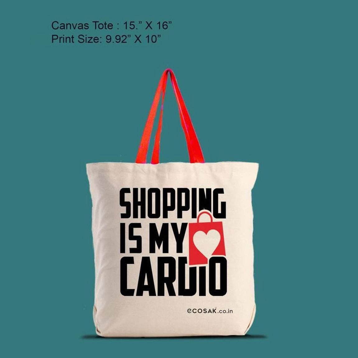 Ecosac Women's Canvas Tote Bag | White