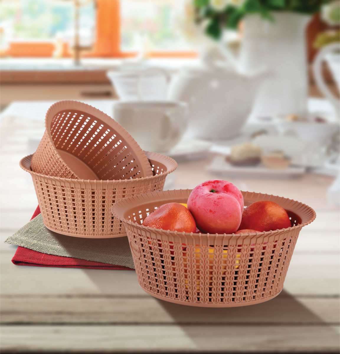 Joyo Knit Basket 1, 2, 3 (3 Pcs Set) With Jali