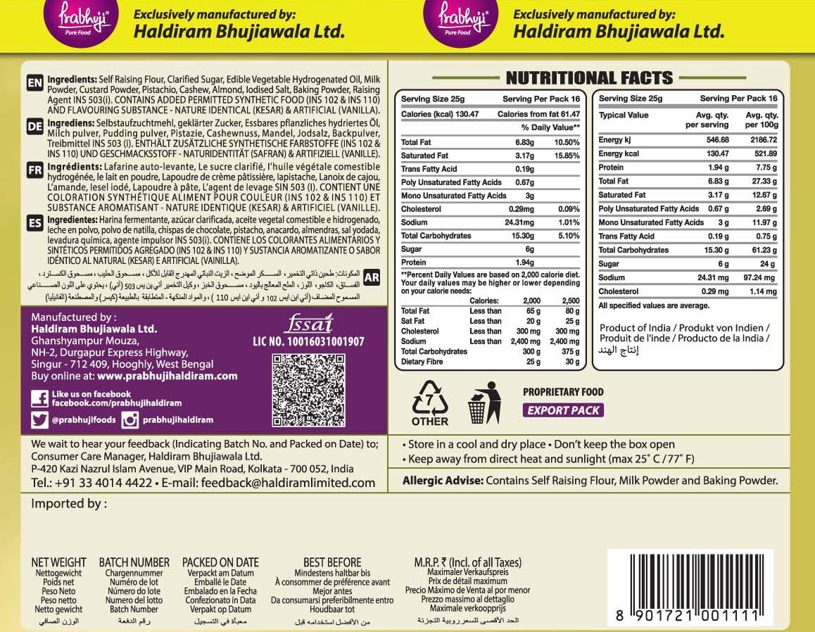 Haldiram Prabhuji Kesar Pista Bite Box