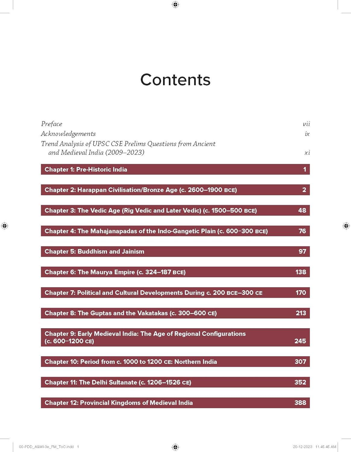 Ancient and Medieval India for UPSC |English| 3rd Edition| Civil Services Exam