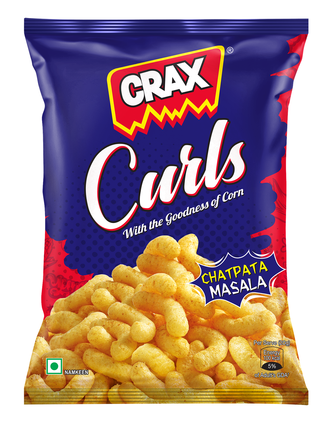 Crax Curls Chatpata Masala Puffs 82 g Combo